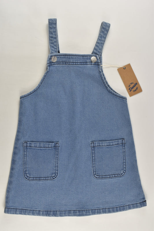 NEW The 1964 Denim Company Size 4 Denim Pinafore Dress