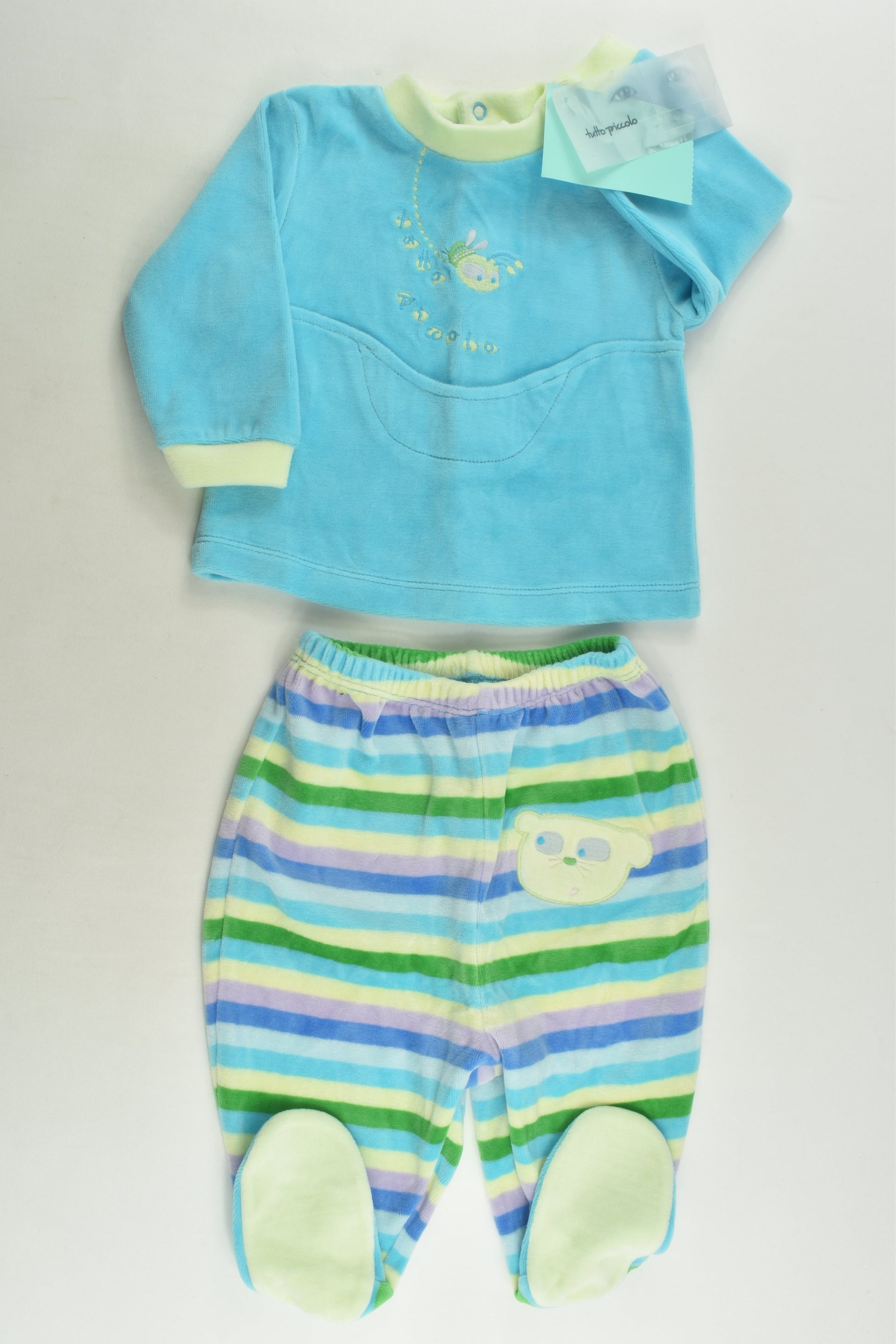NEW Tutto Piccolo Size 00 (6 months) Velour Outfit