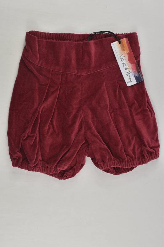 NEW Velvet and Honey Size 1 Shorts