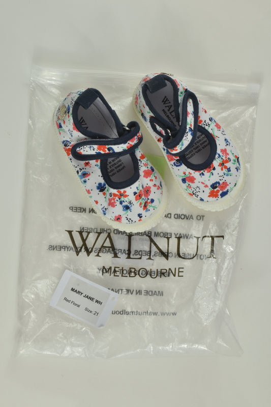 NEW Walnut Melbourne Size EUR 21 Floral Canvas Shoes