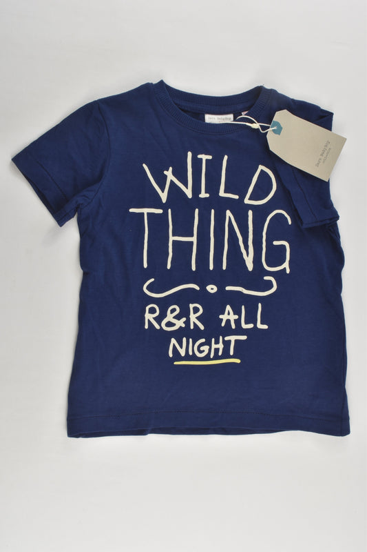 NEW Zara Size 2 (92 cm) 'Wild Thing' T-shirt