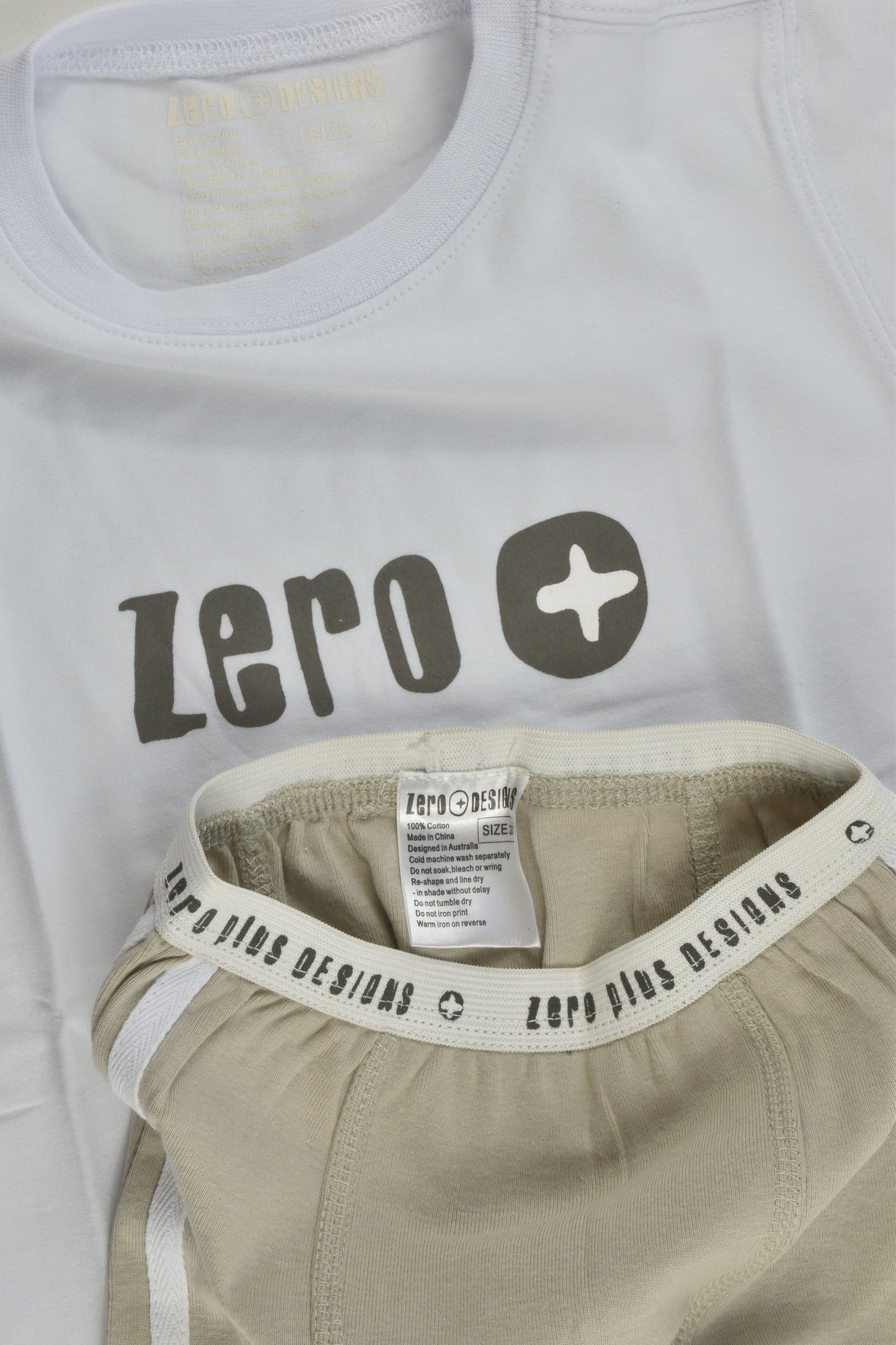 NEW Zero Designs Size 2/3 Short Pyjamas