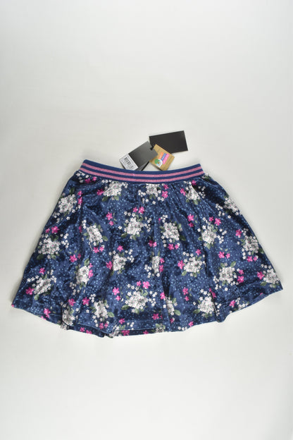 NEW iDo by Miniconf Size 7 (122 cm) Lined Floral Velvety Skirt