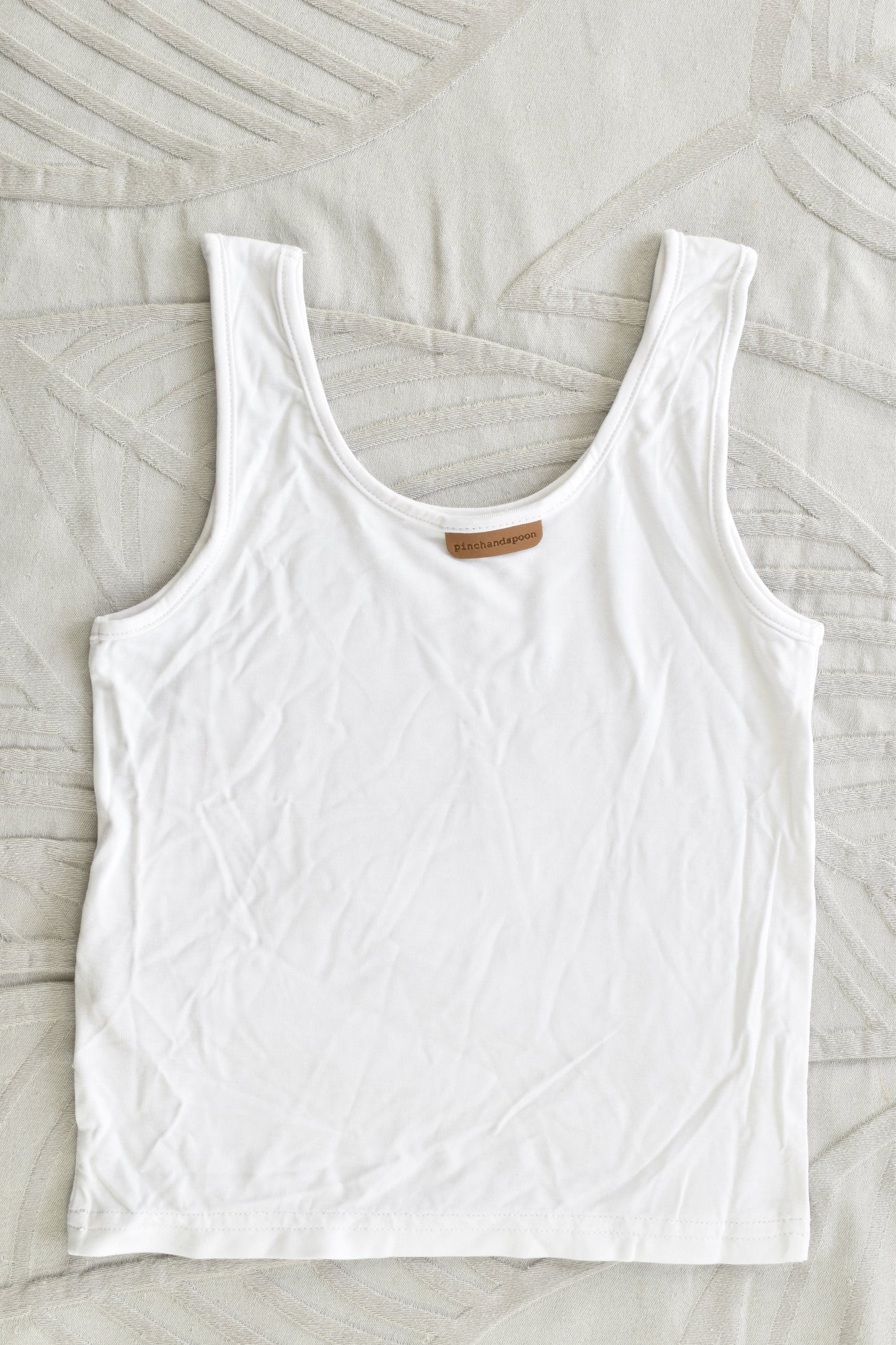 NEW Pinch and Spoon Bamboo Tank Nude