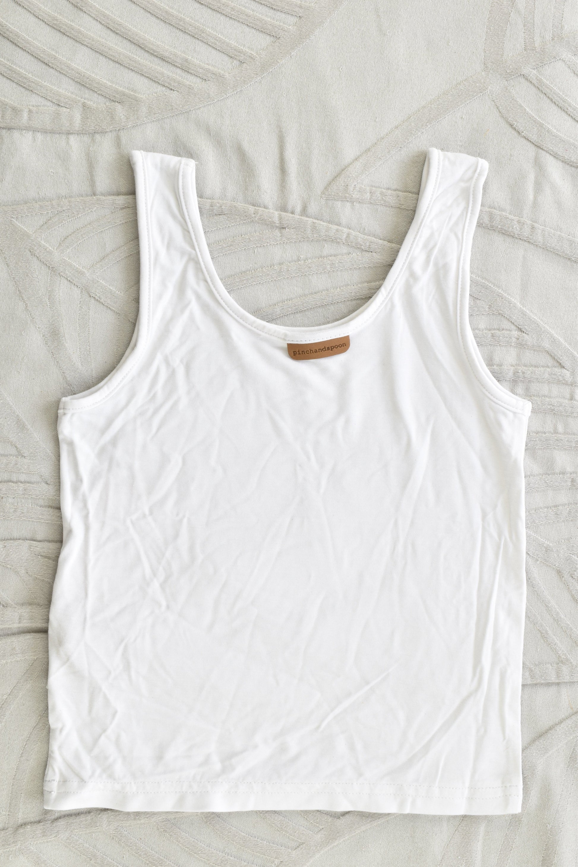 NEW Pinch and Spoon Bamboo Tank Nude
