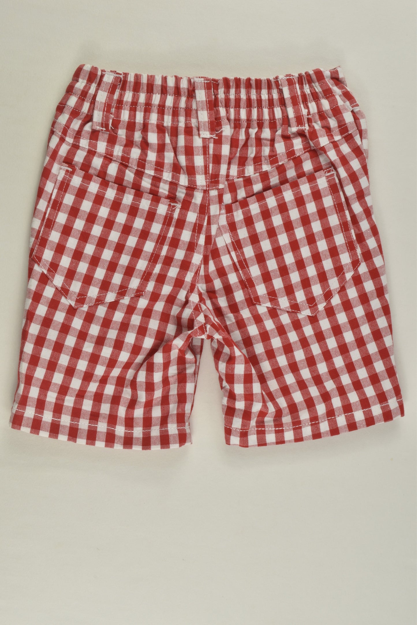 Nannette Size 0 (12 months) Checked Shorts