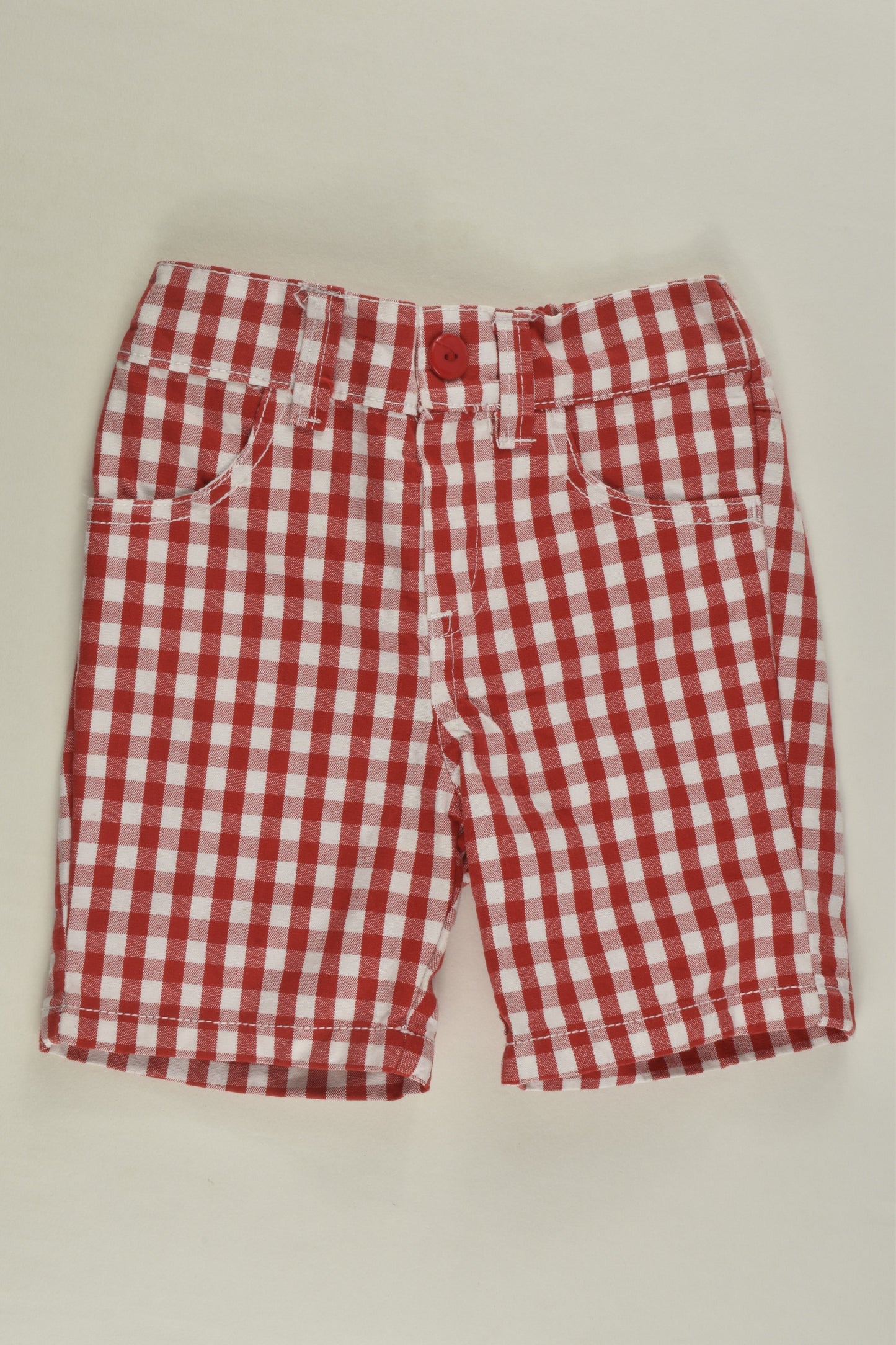 Nannette Size 0 (12 months) Checked Shorts