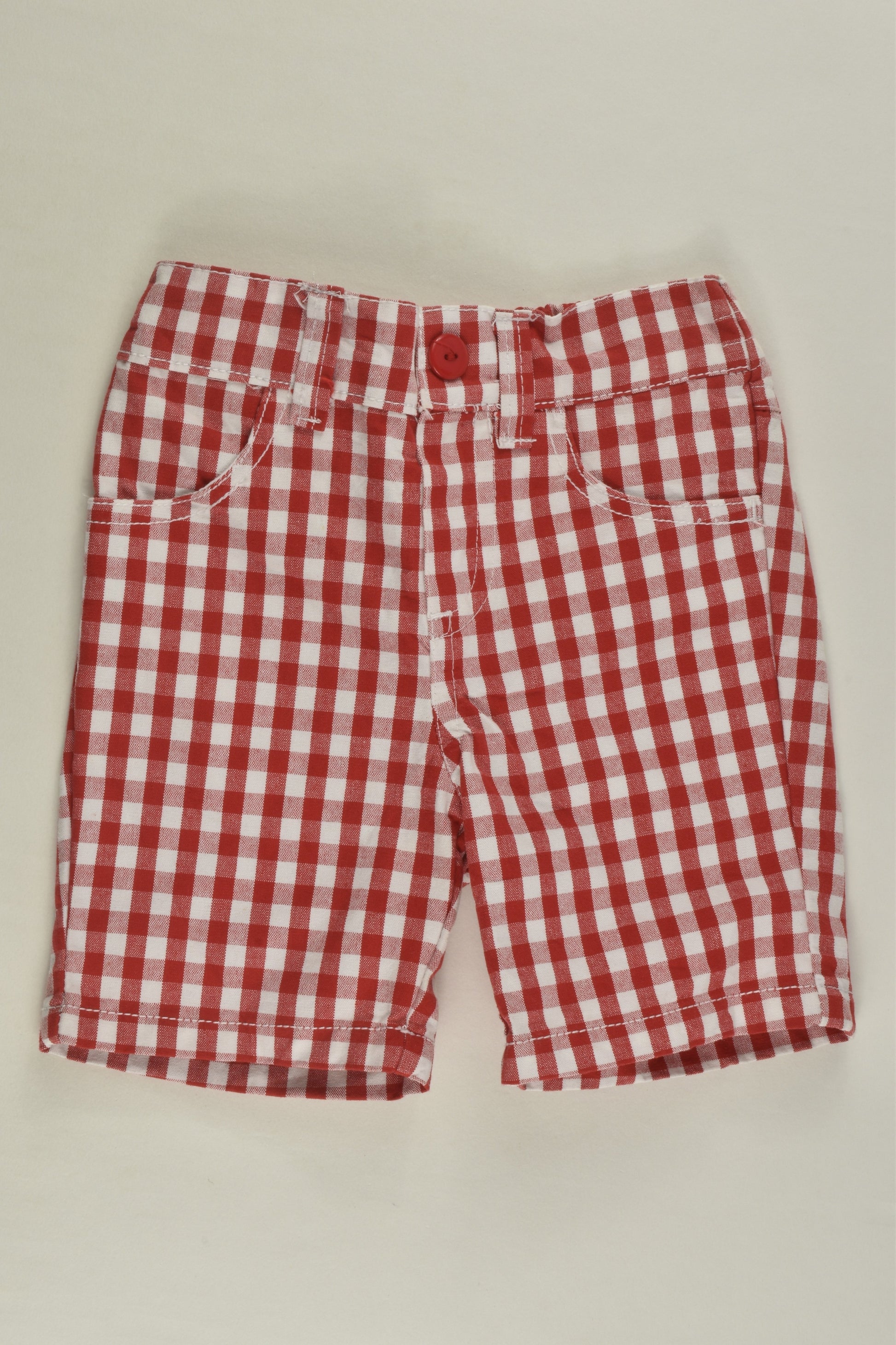 Nannette Size 0 (12 months) Checked Shorts