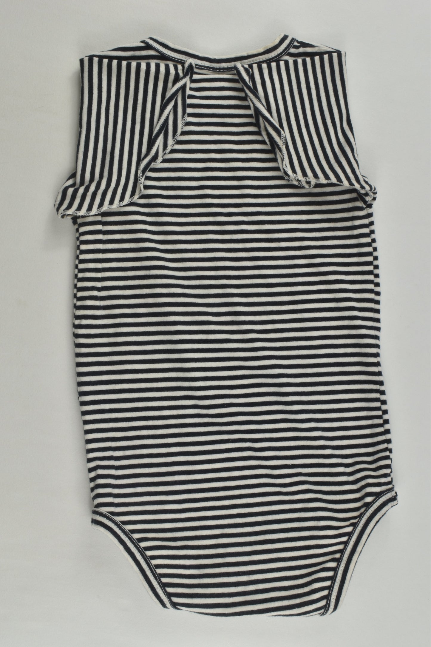 Nature Baby Size 0 Striped Organic Bodysuit