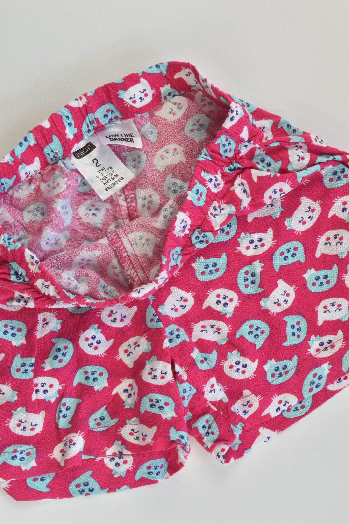 Neon Size 2 Viscose Cats Shorts