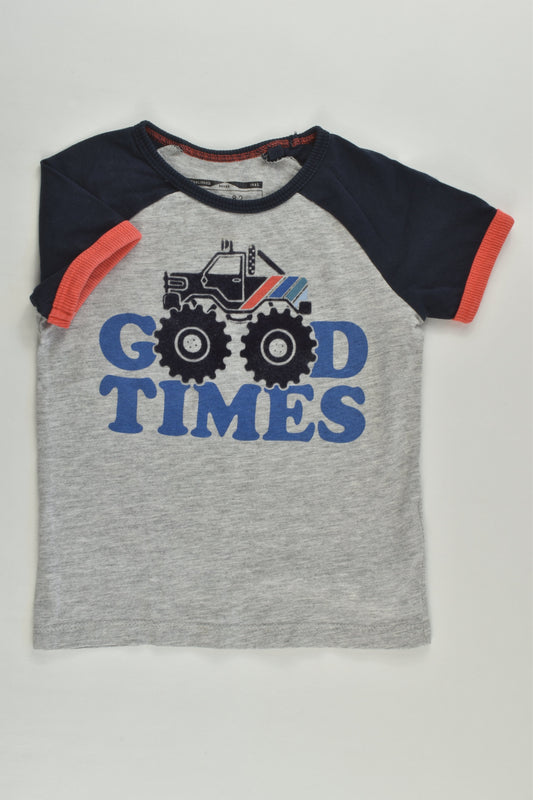 Next Size 0 (6-9 months) 'Good Times' T-shirt