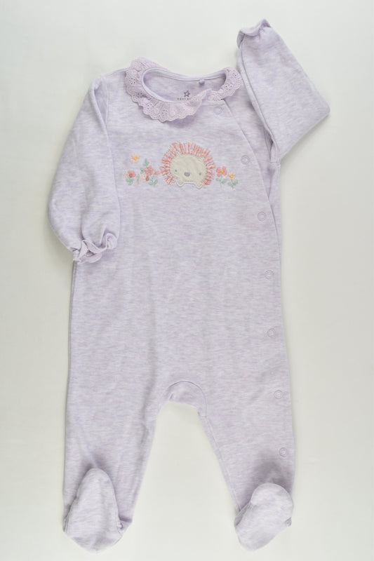 Next Size 0 (6-9 months) Hedgehog Footed Romper
