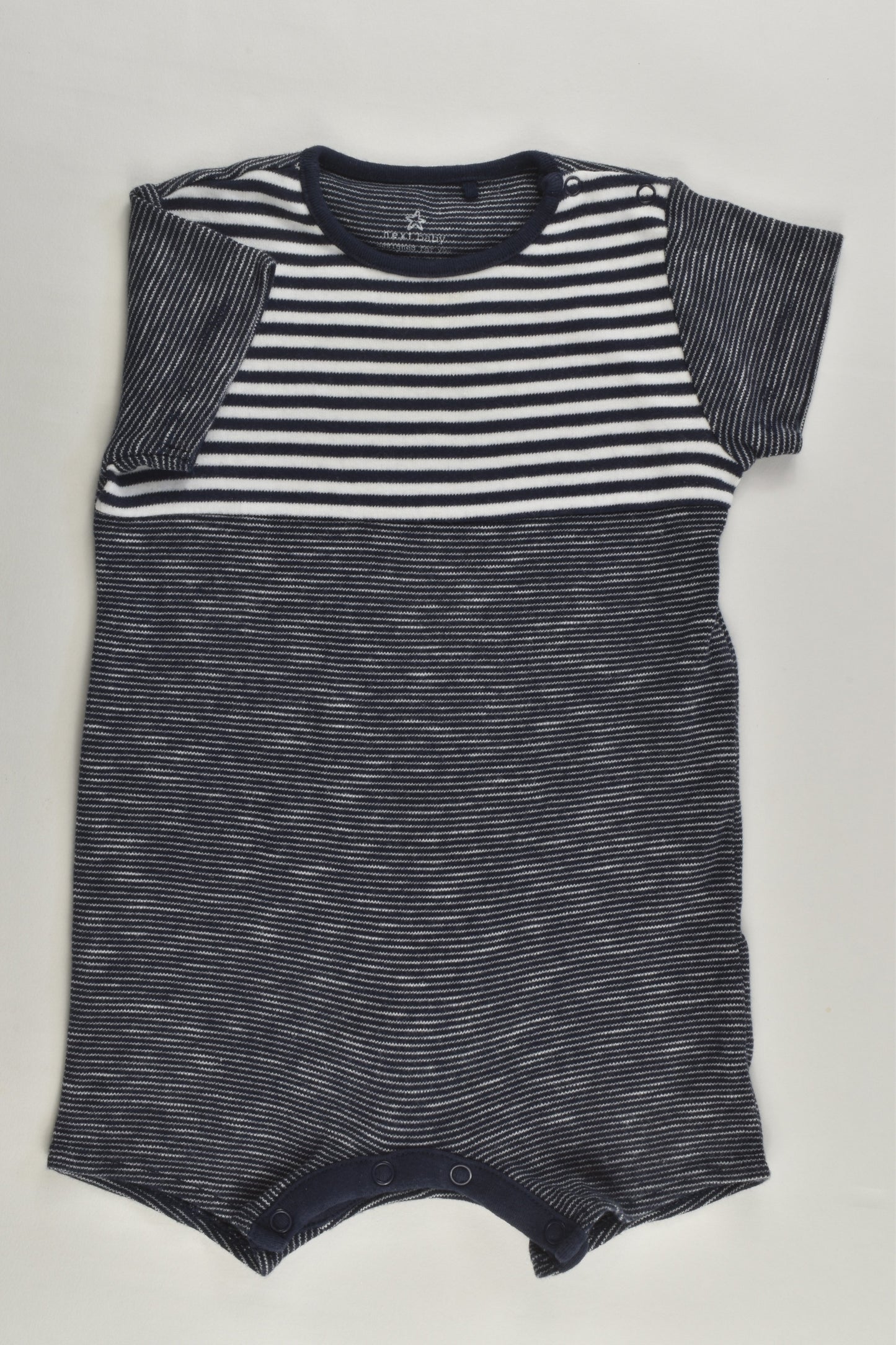 Next Size 0 (6-9 months) Striped Short Romper