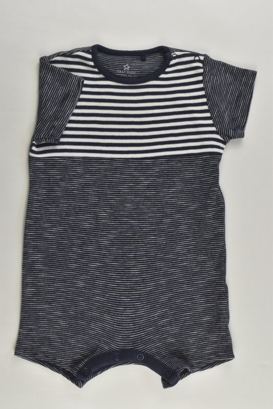 Next Size 0 (6-9 months) Striped Short Romper