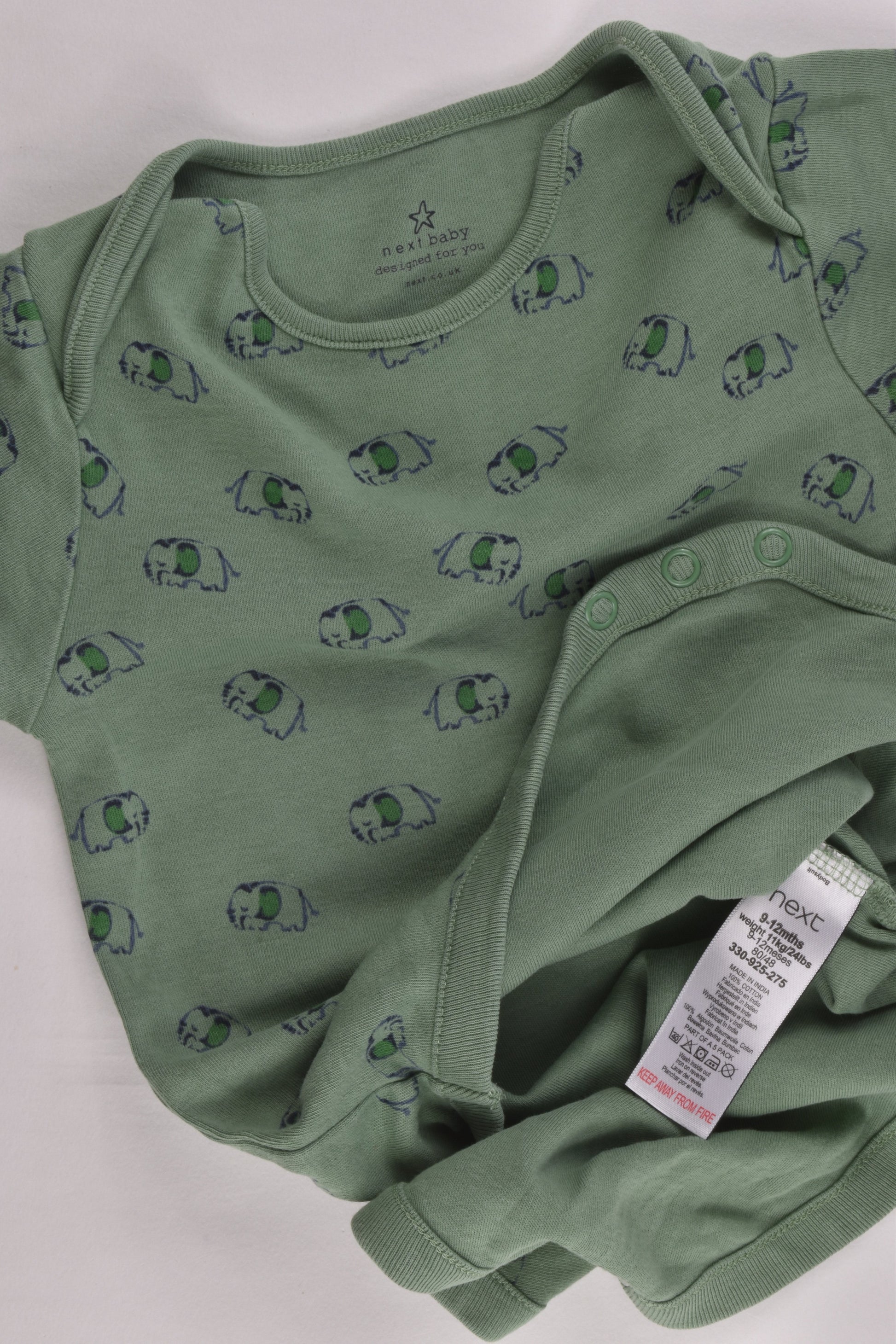 Next Size 0 (9-12 months) Elephant Bodysuit