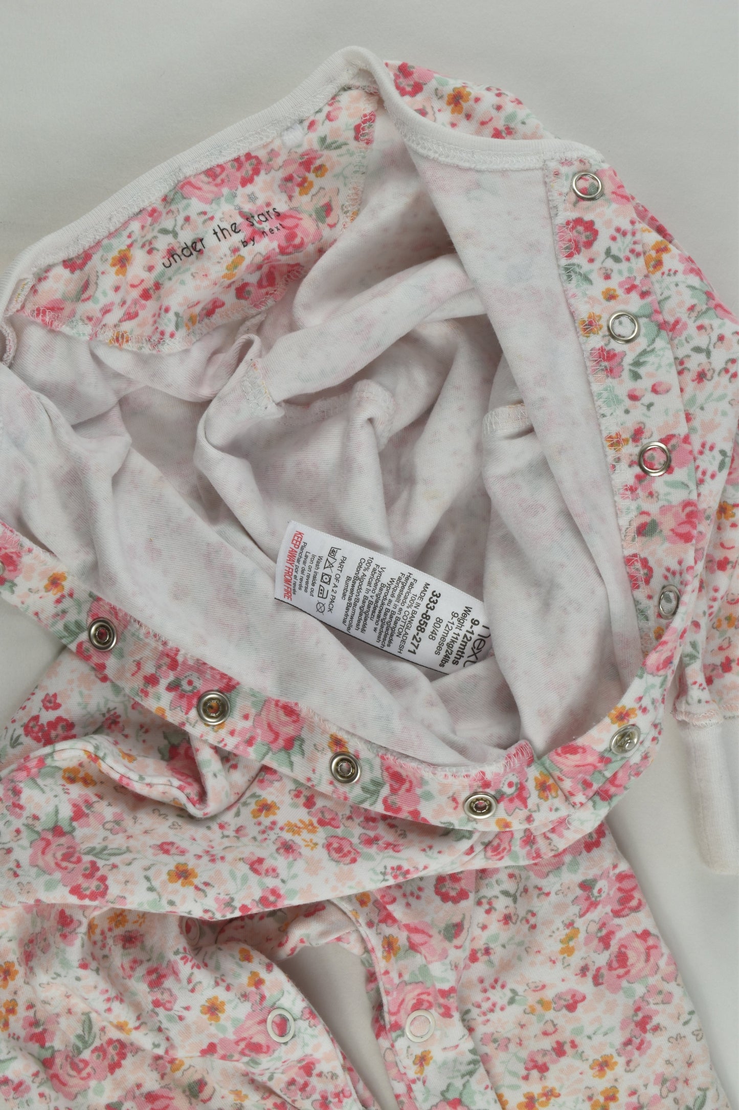 Next Size 0 (9-12 months) Floral Romper