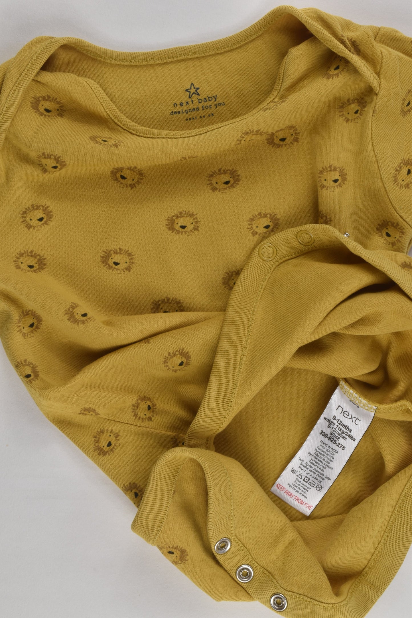 Next Size 0 (9-12 months) Lion Bodysuit