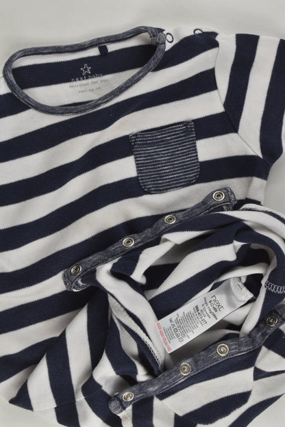 Next Size 0 (9-12 months) Stripea and Pocket Short Romper