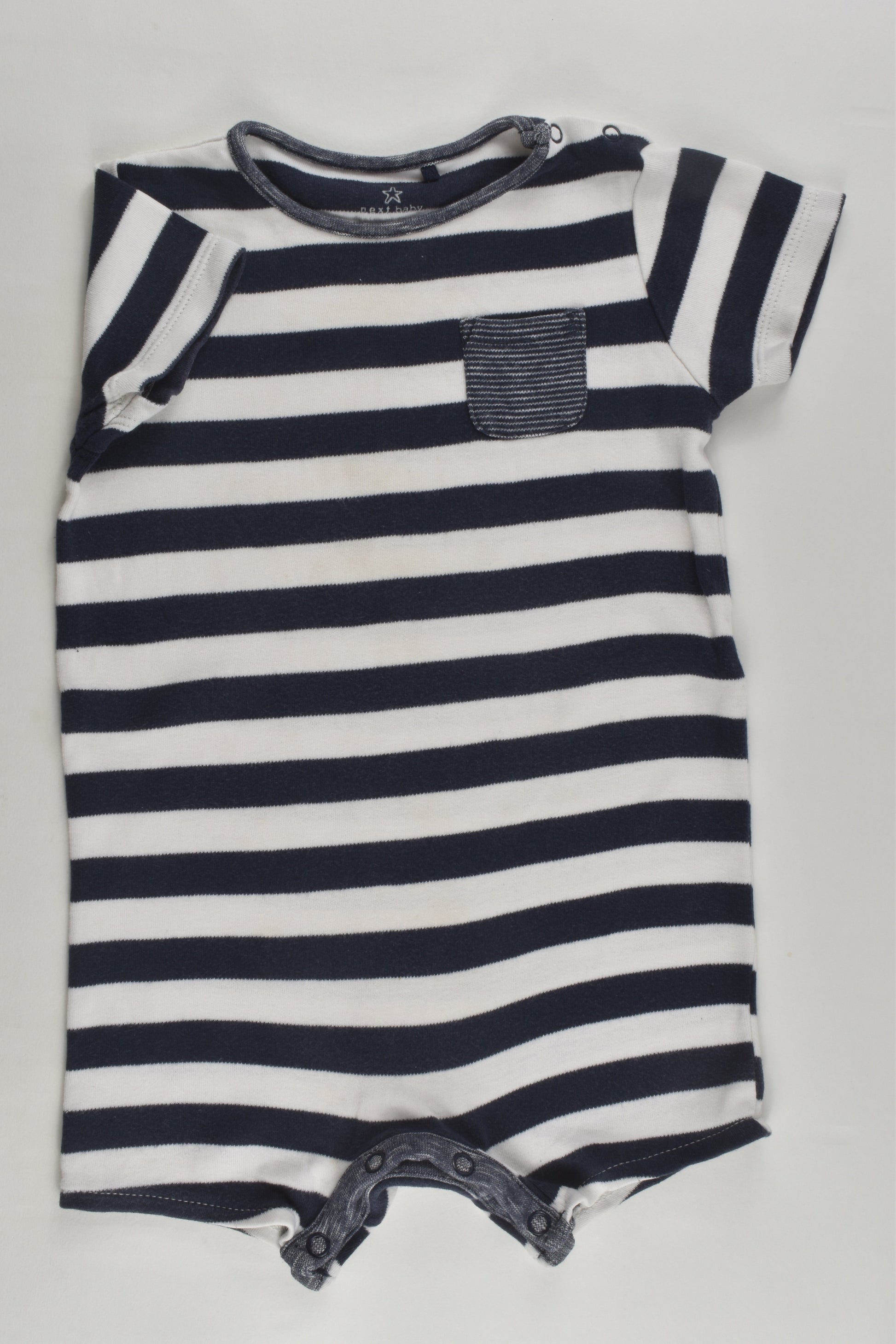 Next Size 0 (9-12 months) Stripea and Pocket Short Romper