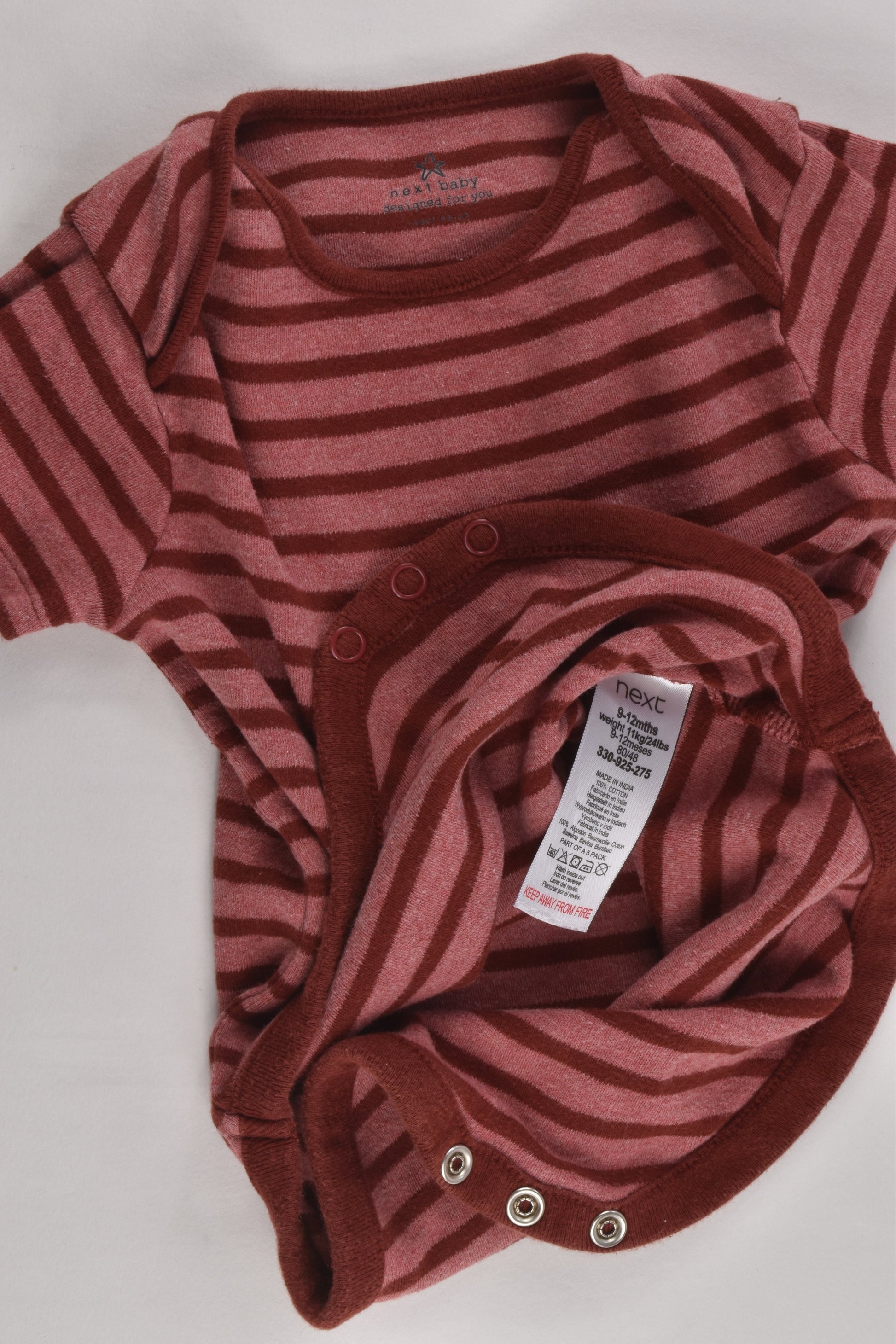 Next Size 0 (9-12 months) Striped Bodysuit