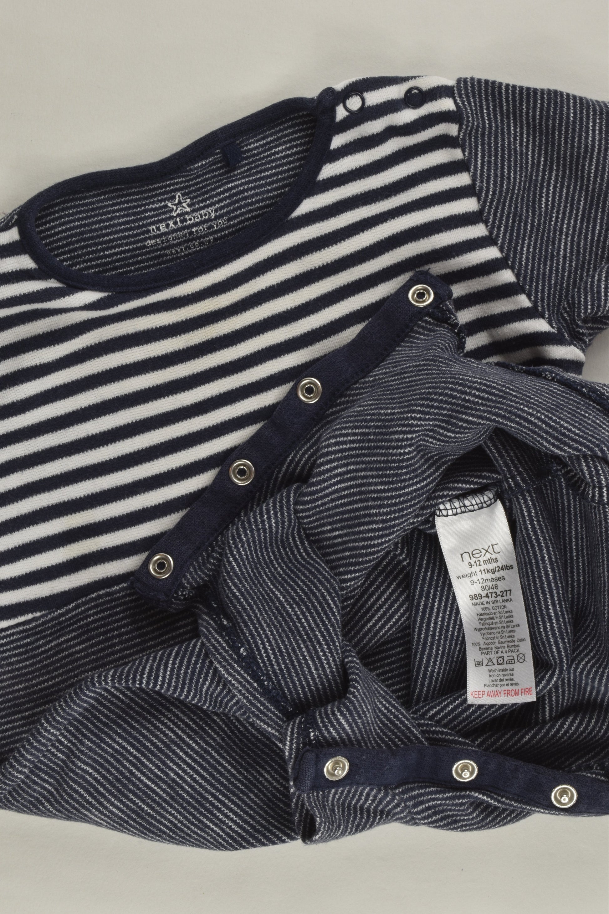 Next Size 0 (9-12 months) Striped Short Romper