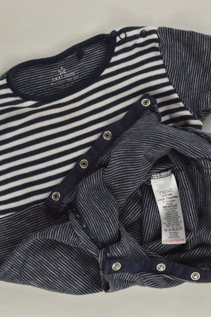 Next Size 0 (9-12 months) Striped Short Romper