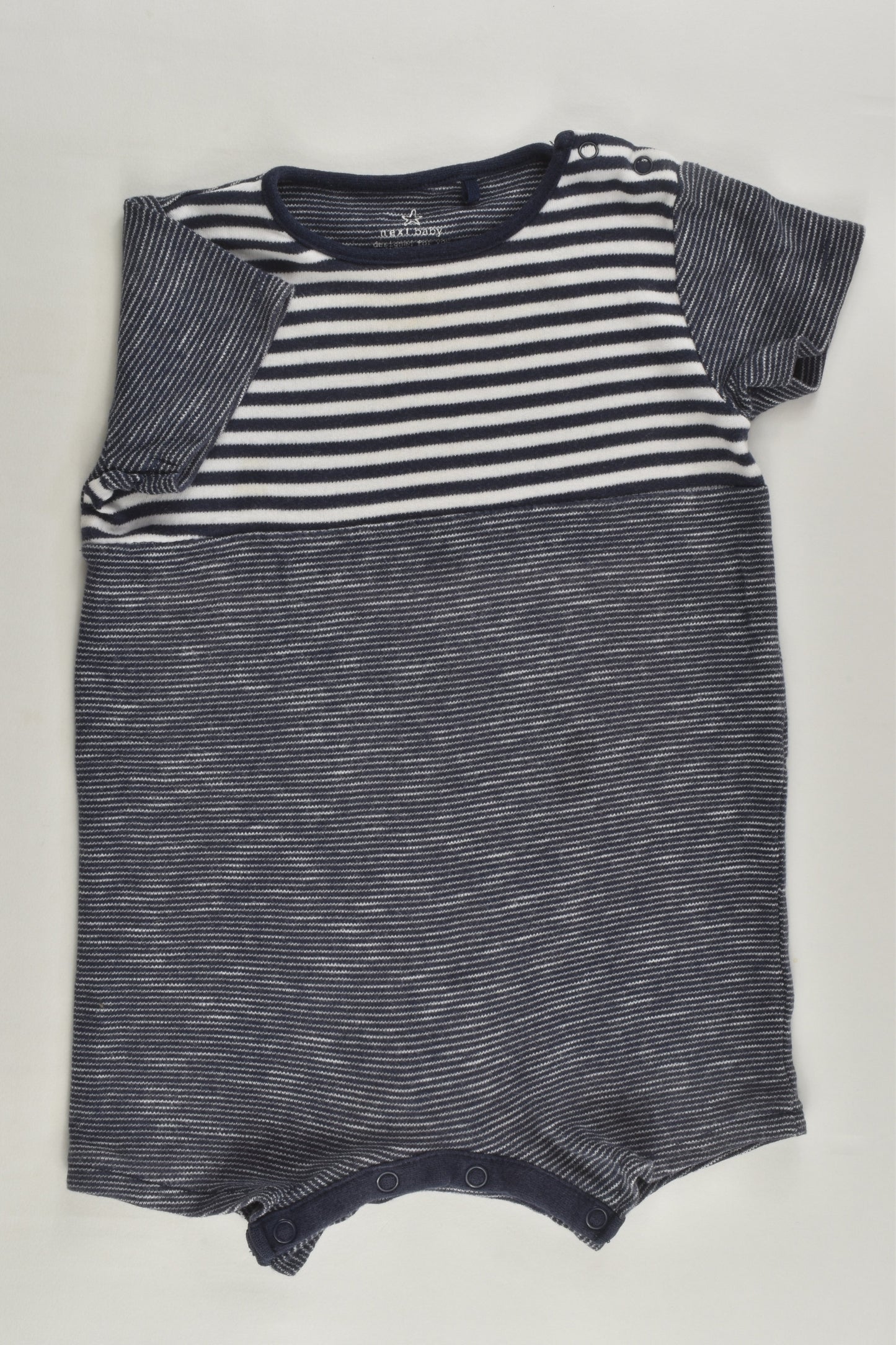 Next Size 0 (9-12 months) Striped Short Romper