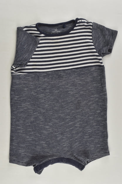 Next Size 0 (9-12 months) Striped Short Romper