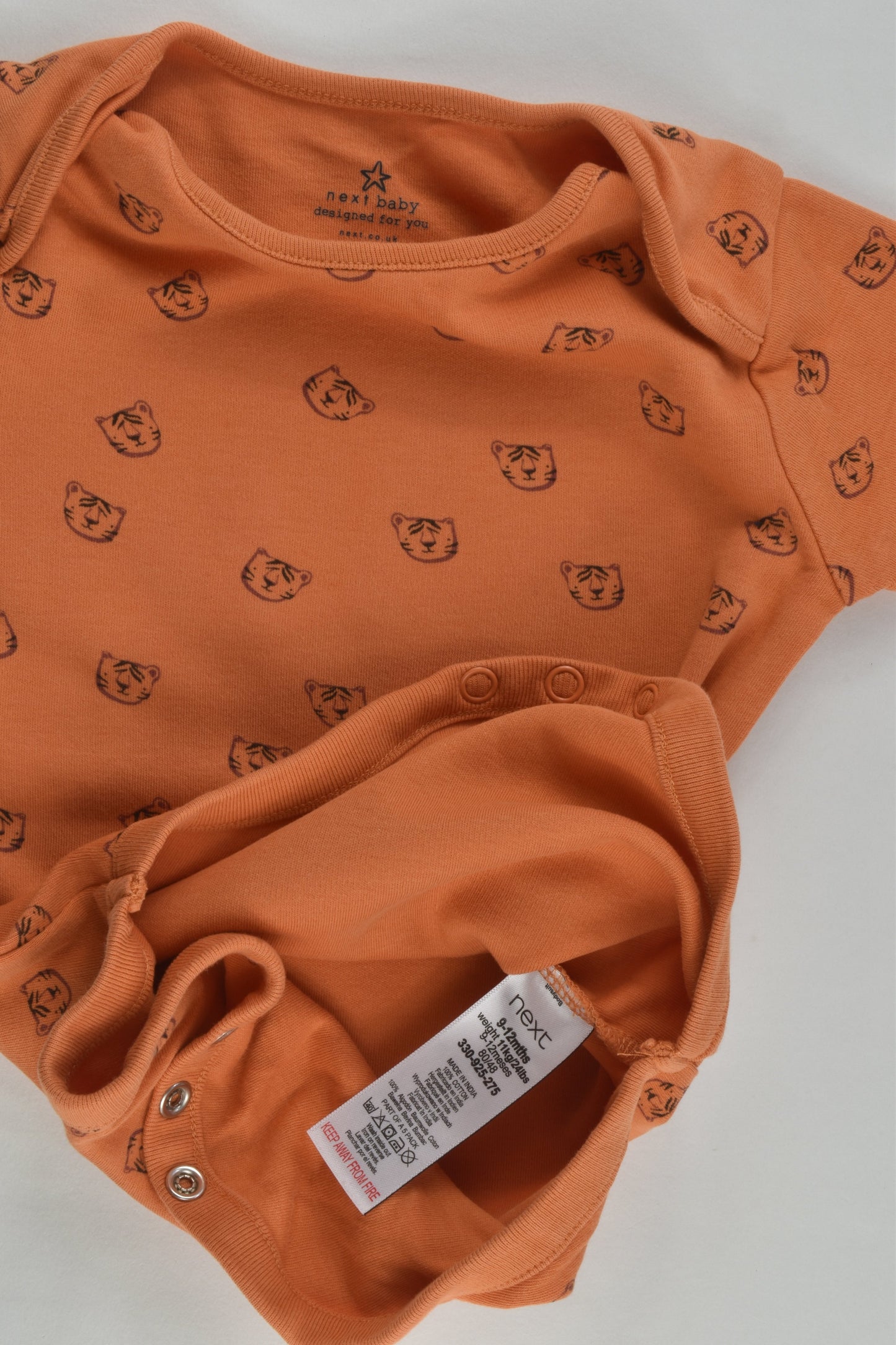 Next Size 0 (9-12 months) Tiger Bodysuit
