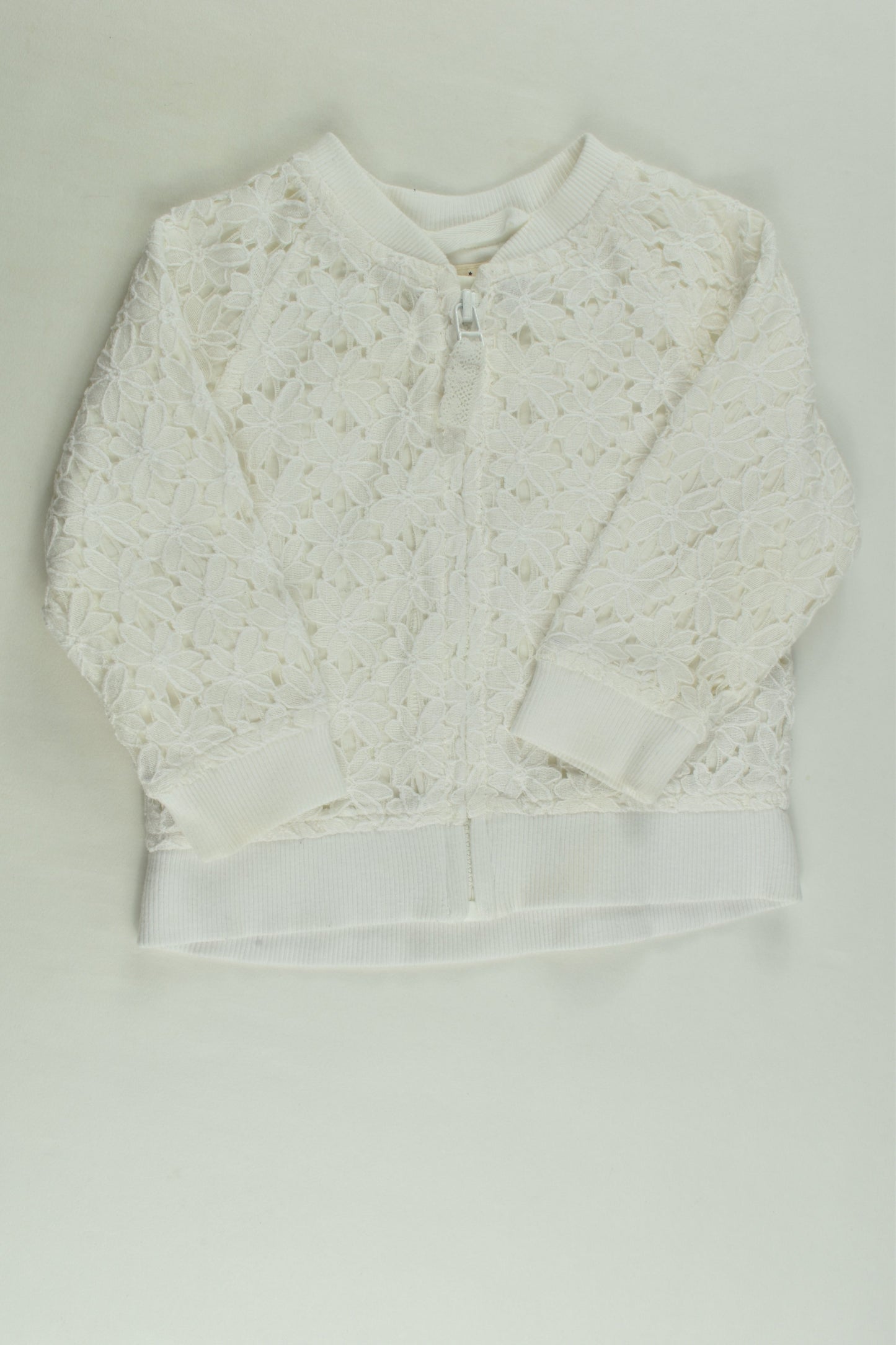 Next Size 0 Lined Lace Zip Jumper