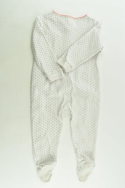 Next Size 0 Strawberry Footed Romper
