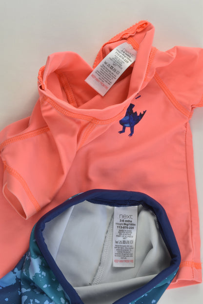 Next Size 00 (3-6 months) Dinosaur Rashie Set