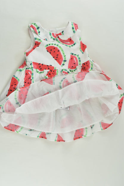 Next Size 00 (3-6 months) Lined Watermelon Dress