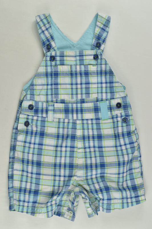 Next Size 00 Checked Short Overalls
