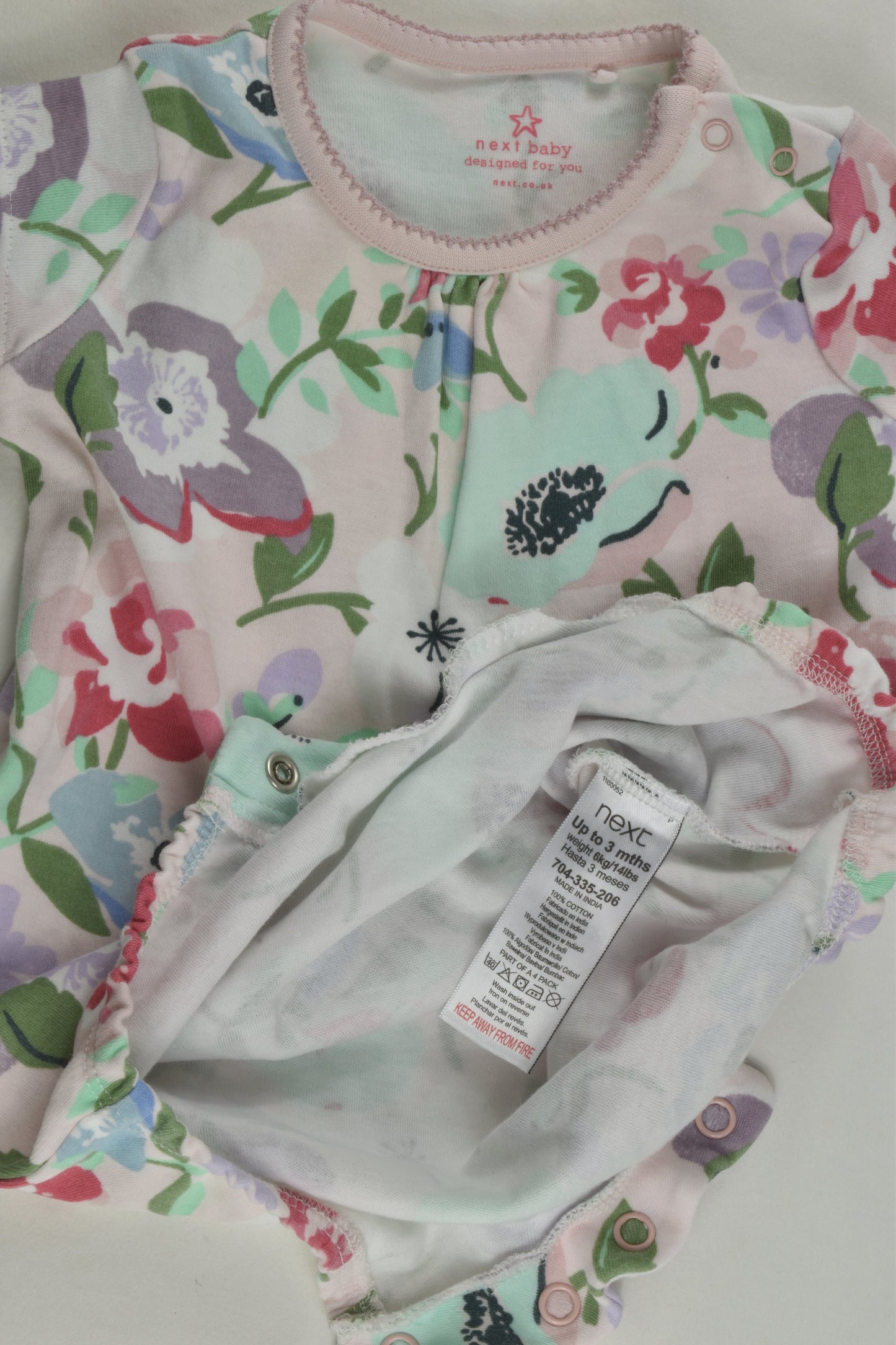 Next Size 000 Floral Short Romper