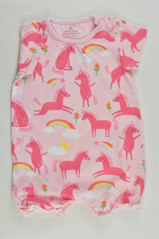 Next Size 000 Rainbows and Unicorns Short Romper