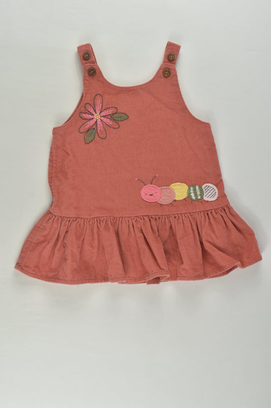 Next Size 000 (Up to 3 months) Caterpillar Lightweight Cord Dress