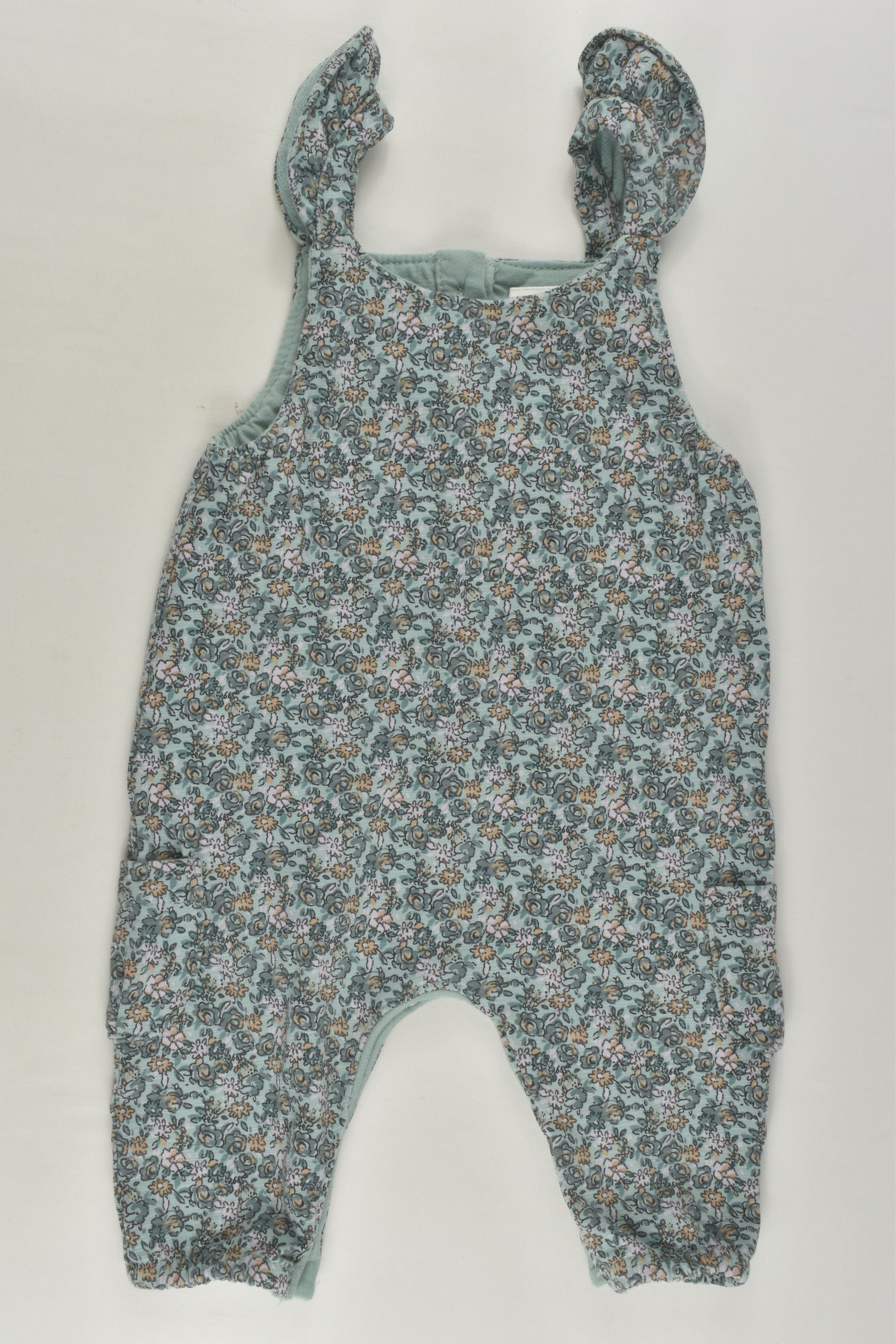 Next Size 000 (Up to 3 months) Liberty Print Overalls