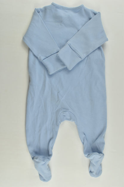 Next Size 000 (Up to 3 months) Nautical Dog Footed Romper