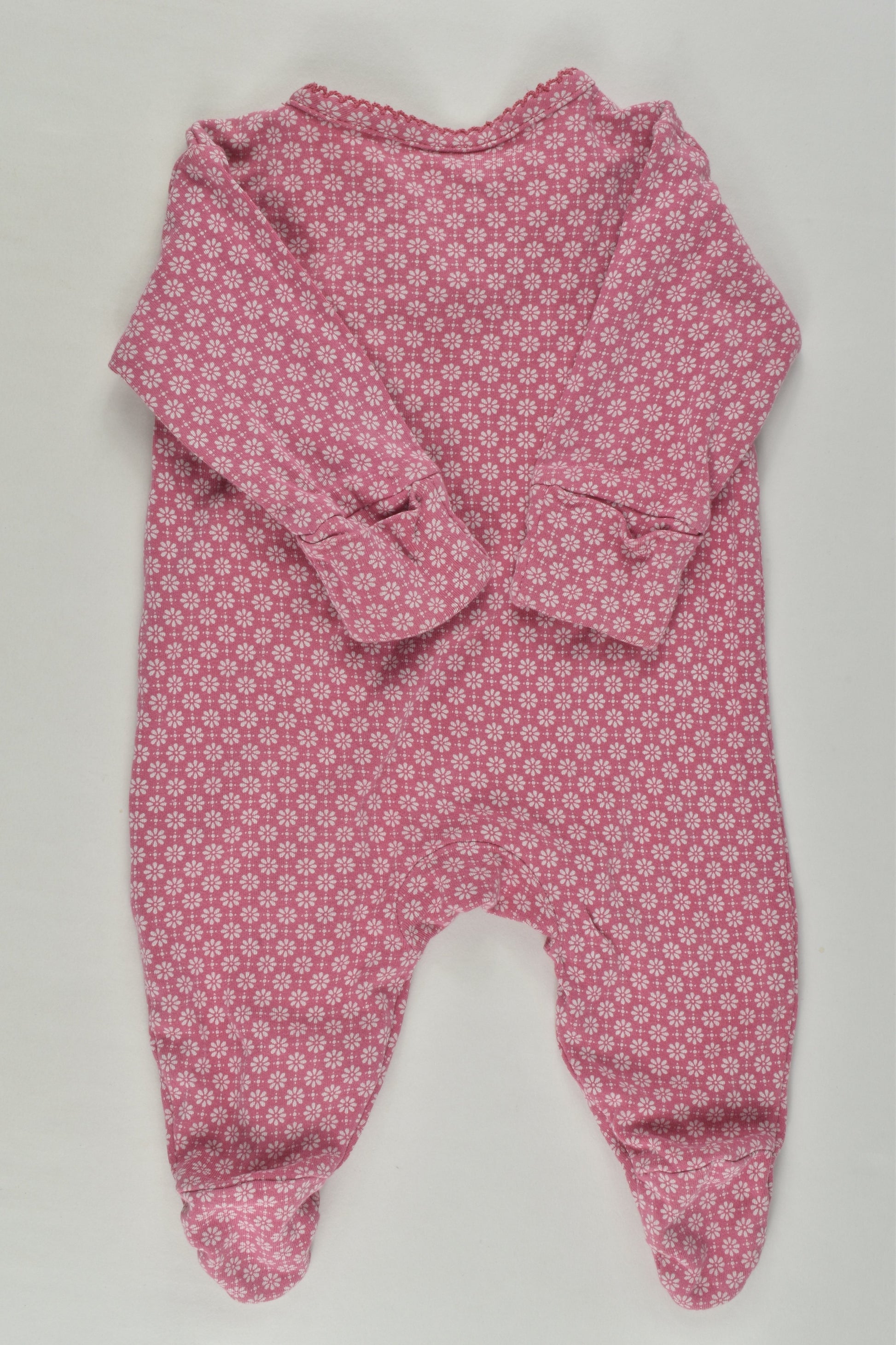 Next Size 0000 Floral Footed Romper