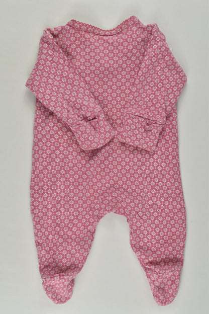 Next Size 0000 Floral Footed Romper