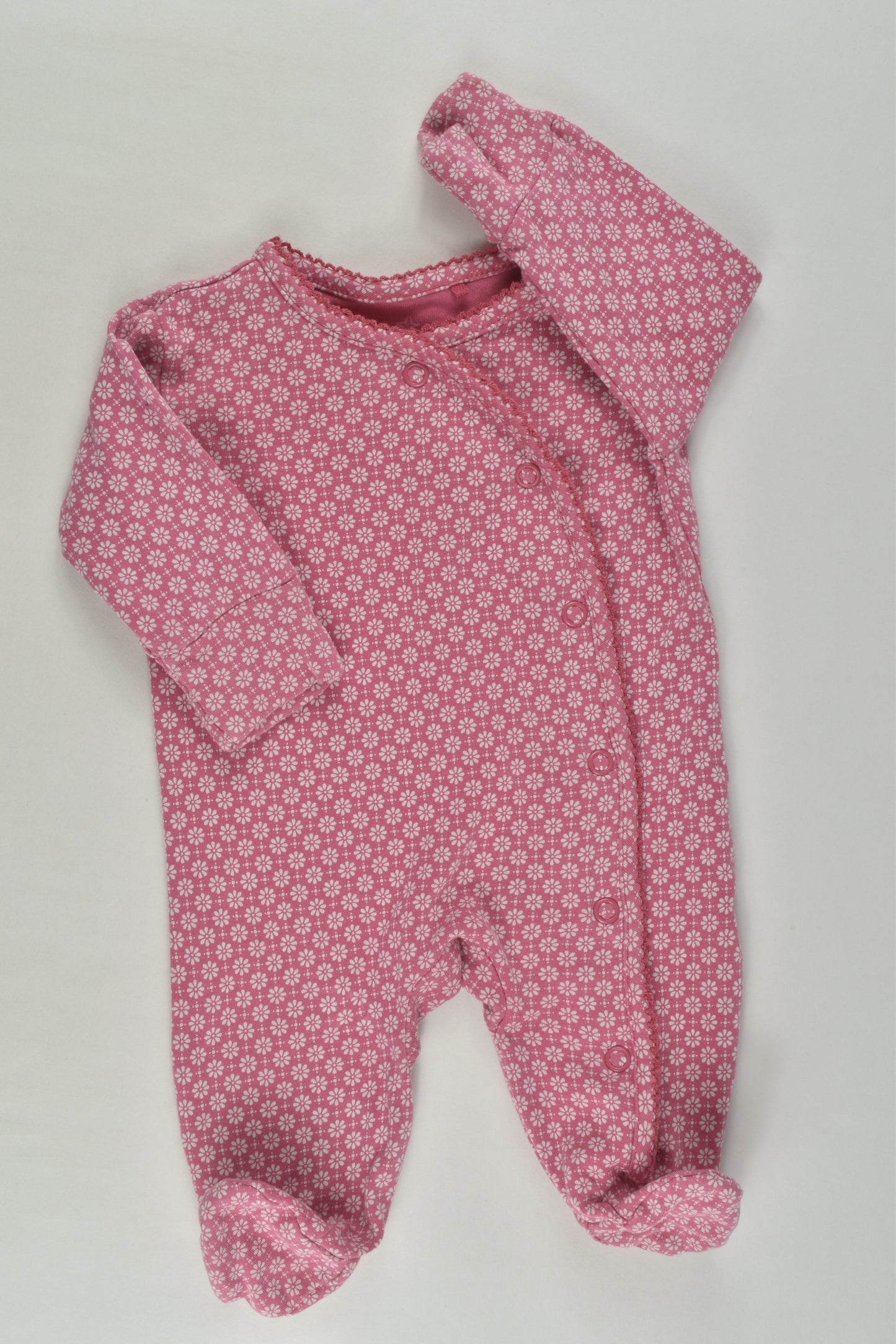 Next Size 0000 Floral Footed Romper