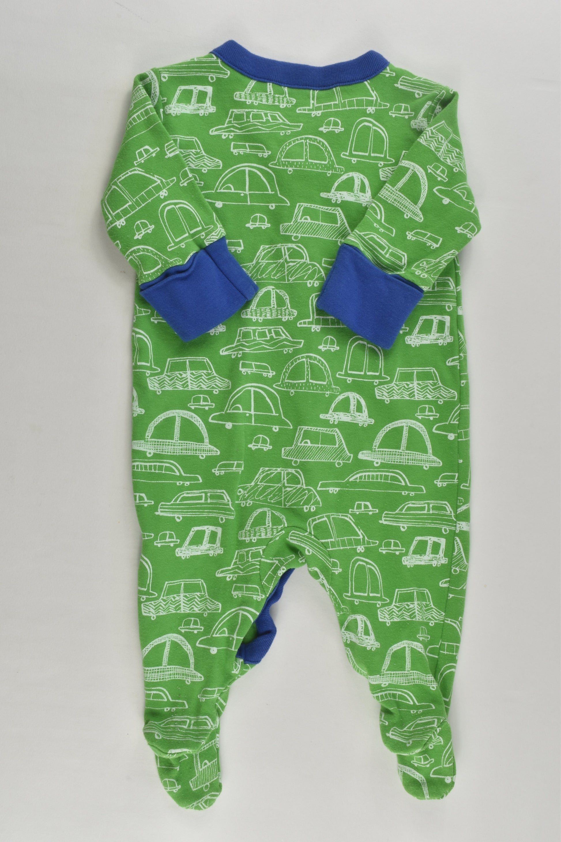 Next Size 0000 Vehicles Footed Romper