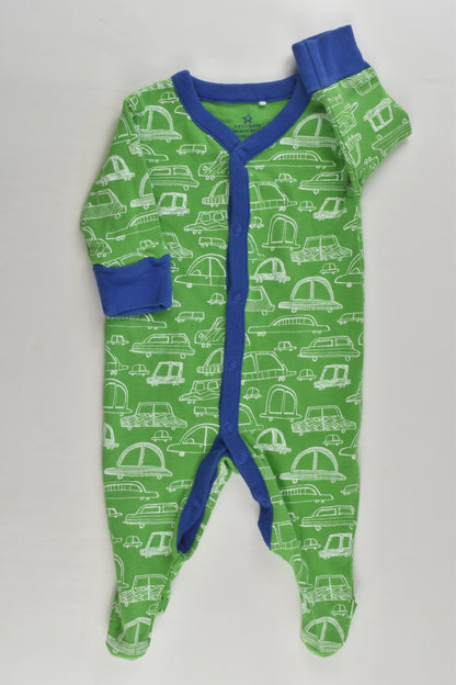 Next Size 0000 Vehicles Footed Romper