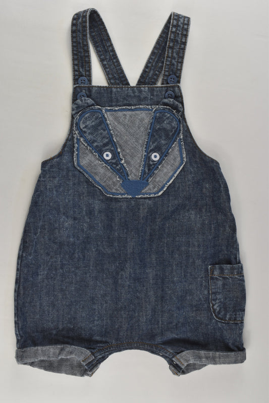 Next Size 1 Badger Short Denim Overalls