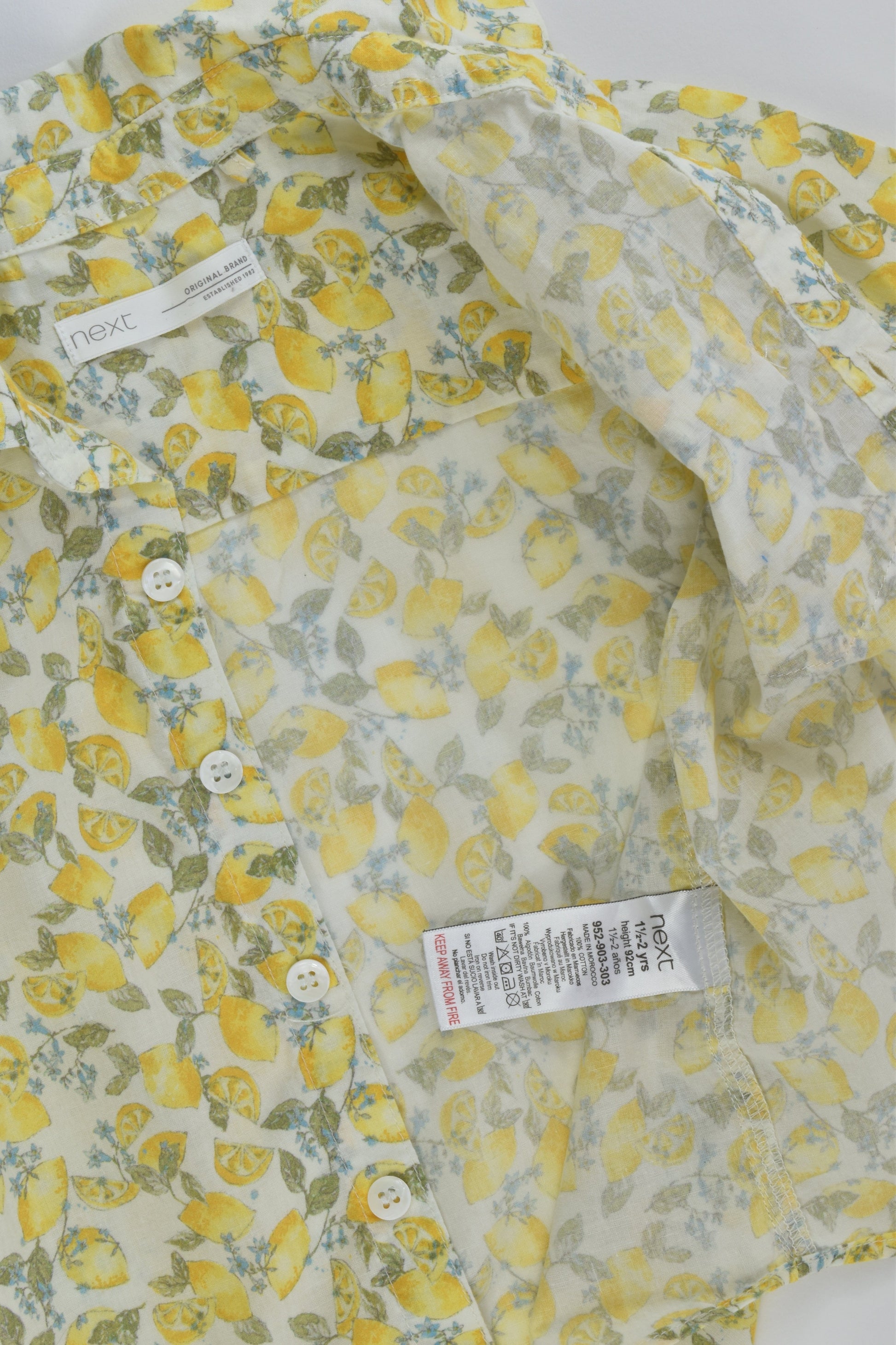 Next Size 1 Lemon Shirt