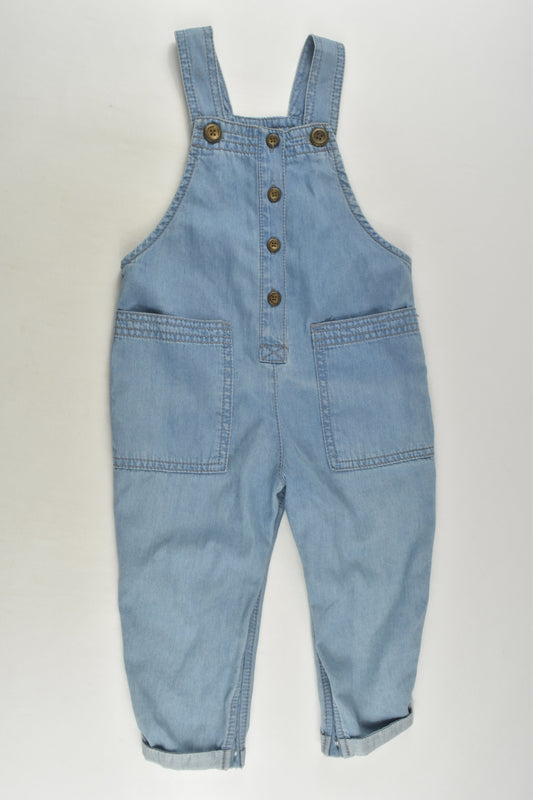 Next Size 1 Lightweight Denim Overalls