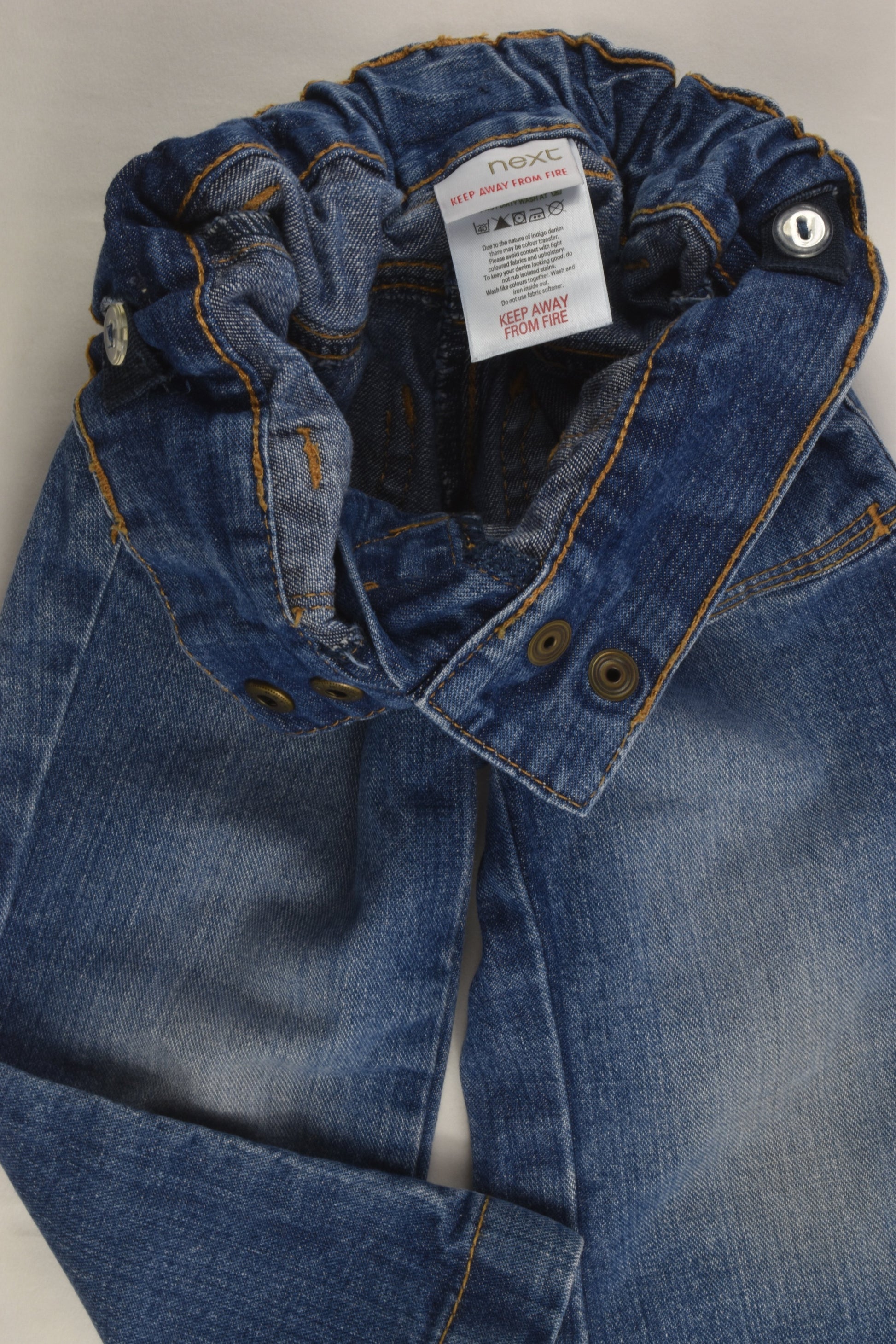 Next Size 1 Love Heart Pockets Denim Pants