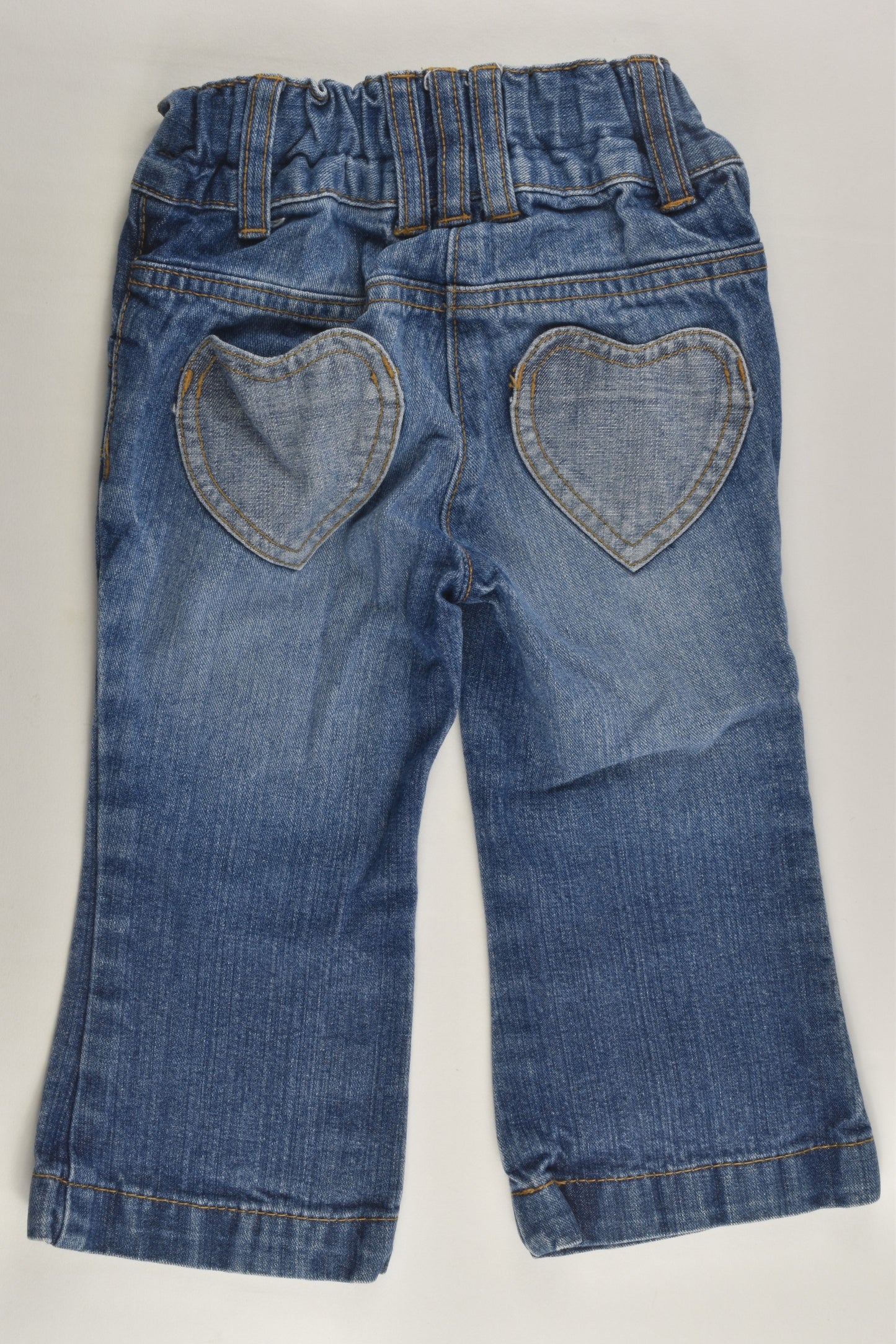 Next Size 1 Love Heart Pockets Denim Pants