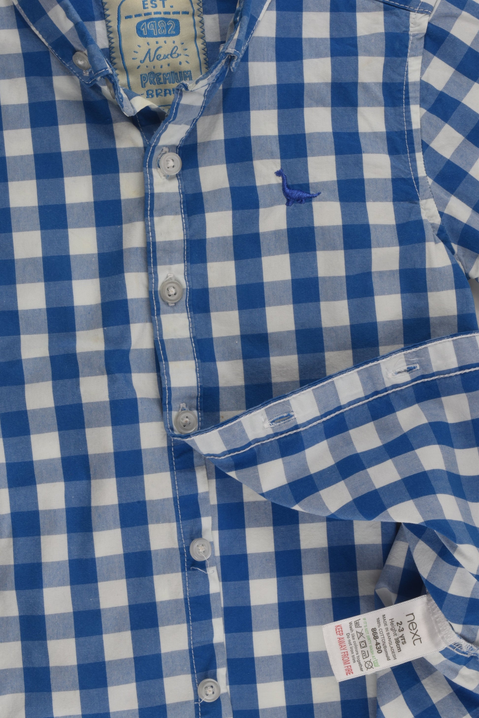 Next Size 2-3 (98 cm) Checked Shirt
